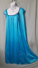 BLUE NIGHTGOWN ABOVE ANKLE COMFORTABLE SLEEVELESS Plus Size 6X 80" BUST