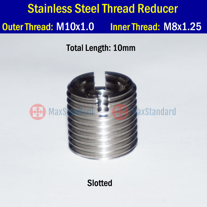Thread Reducer Fitting Male M10 x1.0 1.25 1.5 Female M8 M8x1.25 