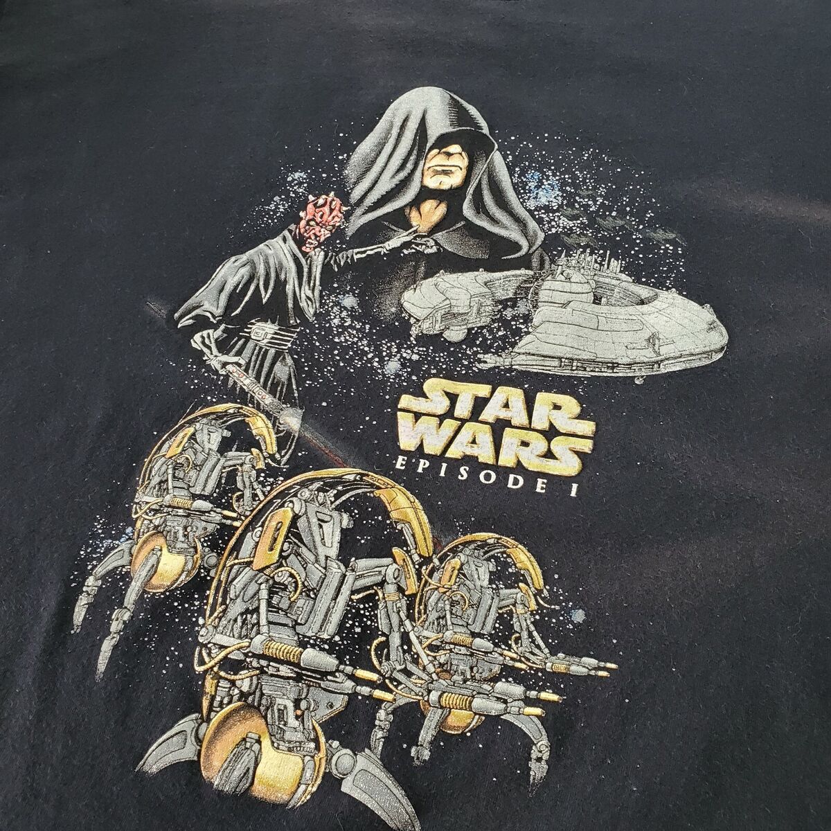 Vintage 1999 Star Wars Episode 1 T-shirt Emperor Palpatine Vintage 1999 Star Wars Episode 1 T-shirt Emperor Palpatine