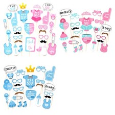 25/30 Photo Booth Photobooth Baby Kids Shower Boy Girl Mix Props Party Prop DIY