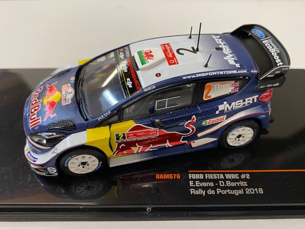 Ford Fiesta Wrc, #2 E. Evans, Rally Portugal 2018, Ixo 1:43, Modell Rallye-image
