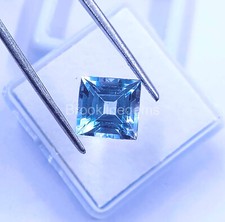 Natural EGL Certified 5.20 Ct Sky-Blue Aquamarine Emerald Cut Loose Gemstone EKU