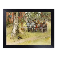 Breakfast Under The Big Birch Tree By Carl Larsson Classic Painting Lap Tray