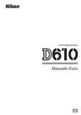 Per Nikon D610 Manuale Istruzioni Italiano Cartaceo Stampato 15x20cm