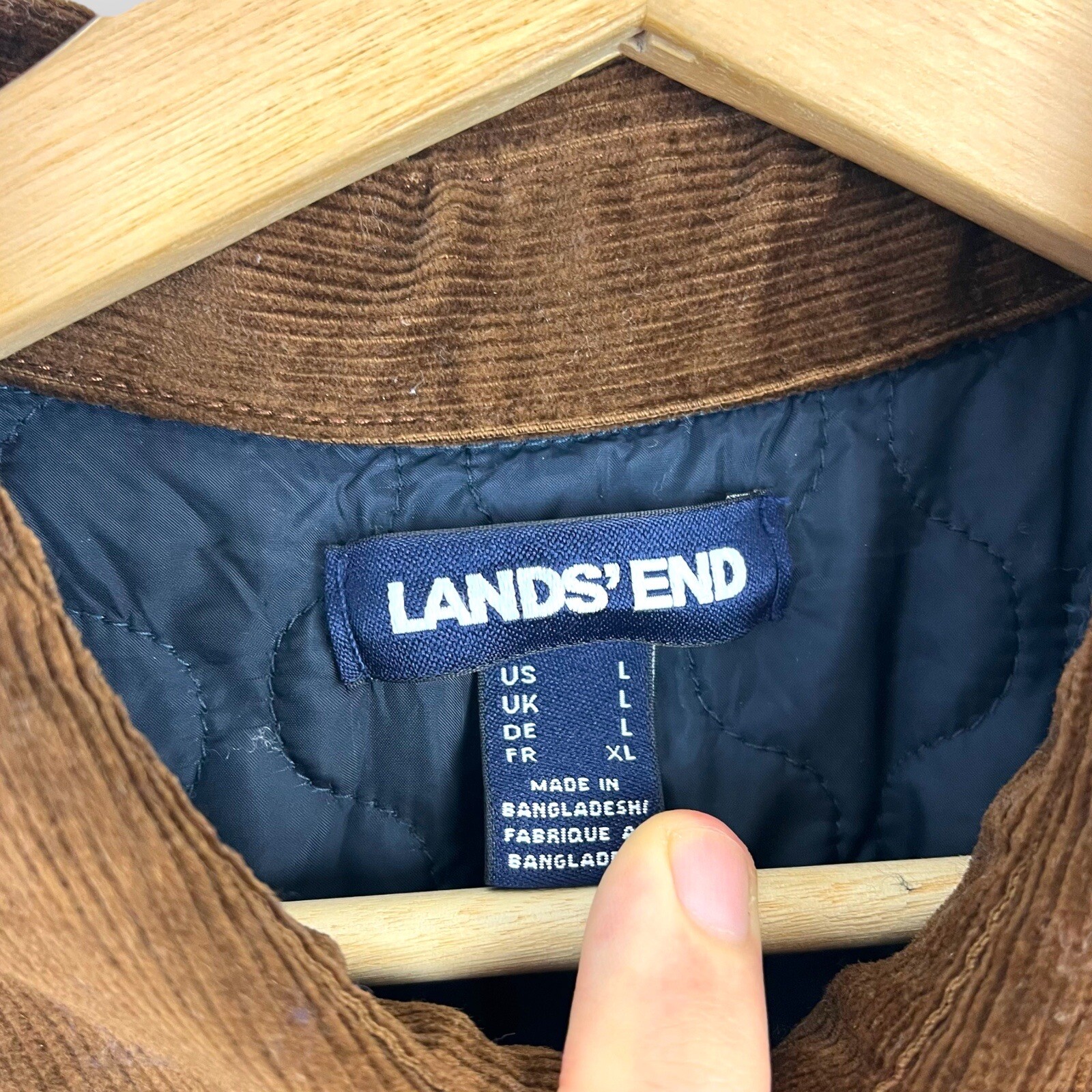 Mens Lands End Chore Jacket Barn Field Workwear Cordu… Gem