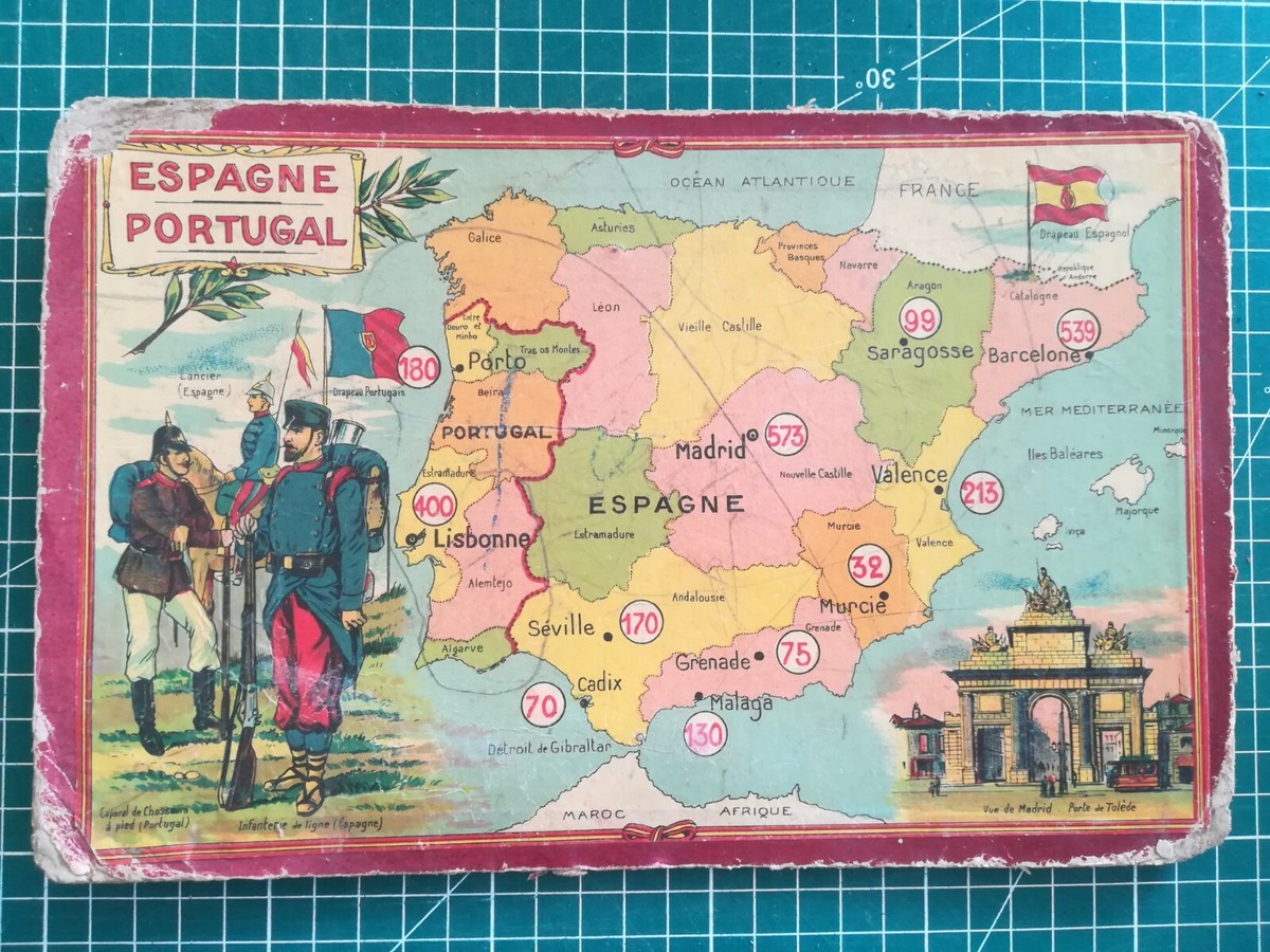 Carte Postale Ancienne Espagne Portugal – Femme Caricature – 1914 – Postée