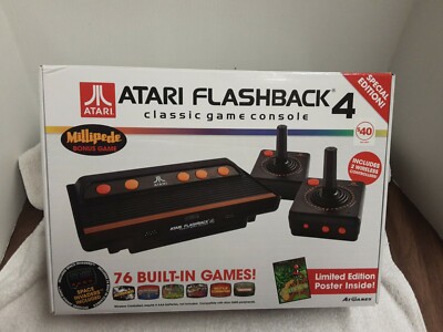 Atari Flashback 4 Classic Game Console 75 built in games Space Invaders Asteroid