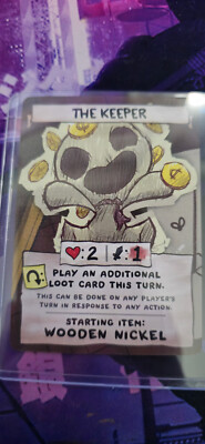 The Binding of Isaac Four Souls Requiem The Keeper Alt Art Kickstarter Card
