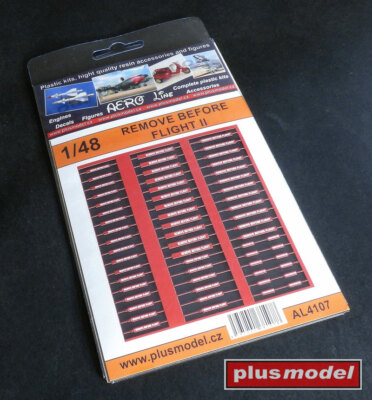 Plus Model 1/48 Remove Before Flight II (laser-cut paper sheet)