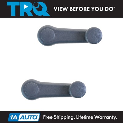 TRQ Manual Window Crank Gray LH Driver RH Passenger Side Pair for Accent Elantra