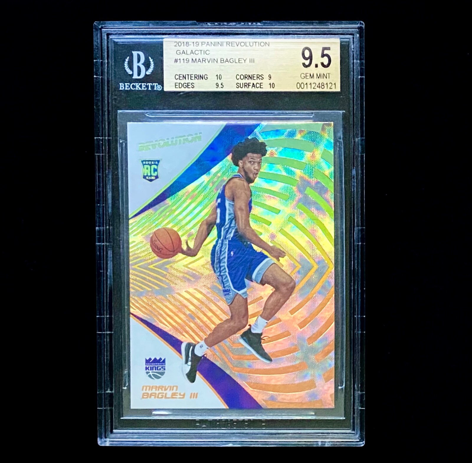 2018-19 Panini Revolution Marvin Bagley RC Galactic Rookie SSP BGS 9.5 Gem 💎
