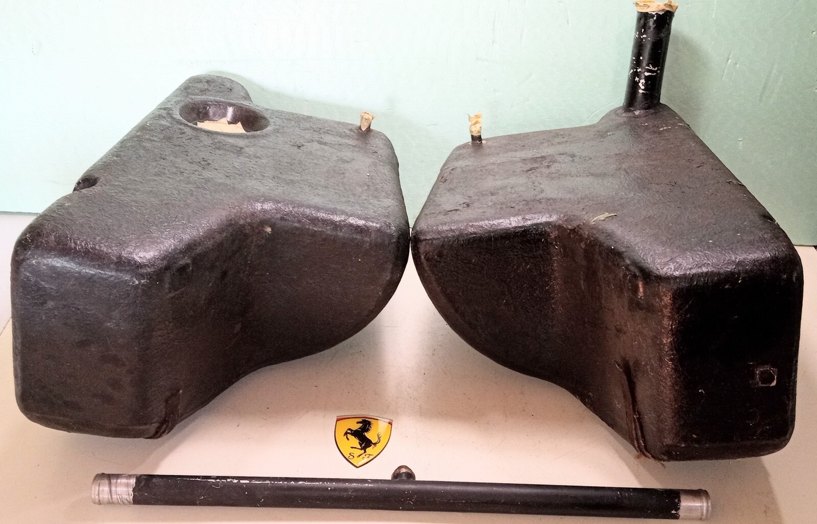 Ferrari 275 GTB/4 Fuel Gas Tanks_Cross Over Pipe_Pair _820560_820559_GENUINE