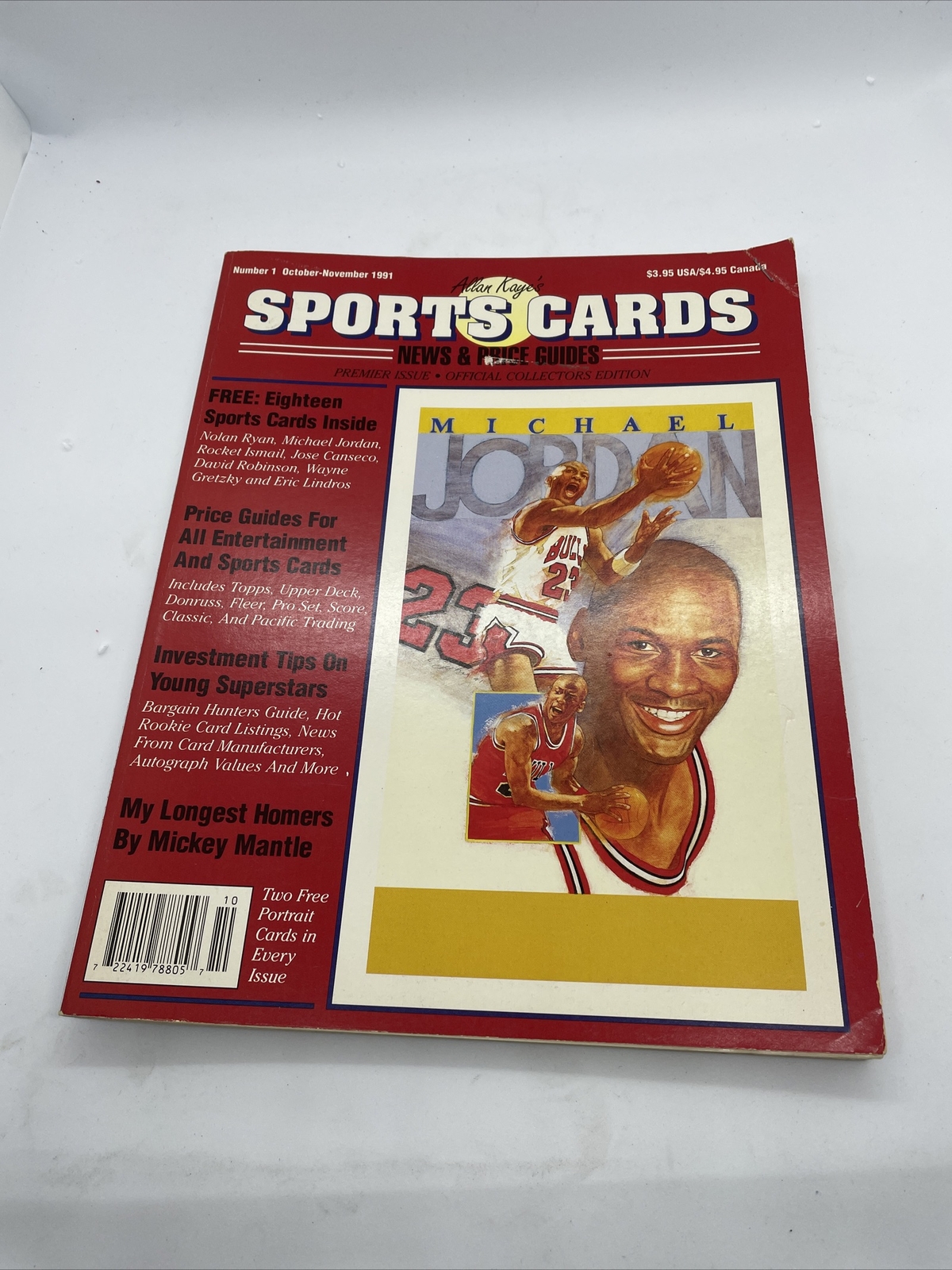 1991 Oct/Nov 1 Vintage Michael Jordan Allan Kaye's Sports Cards Price