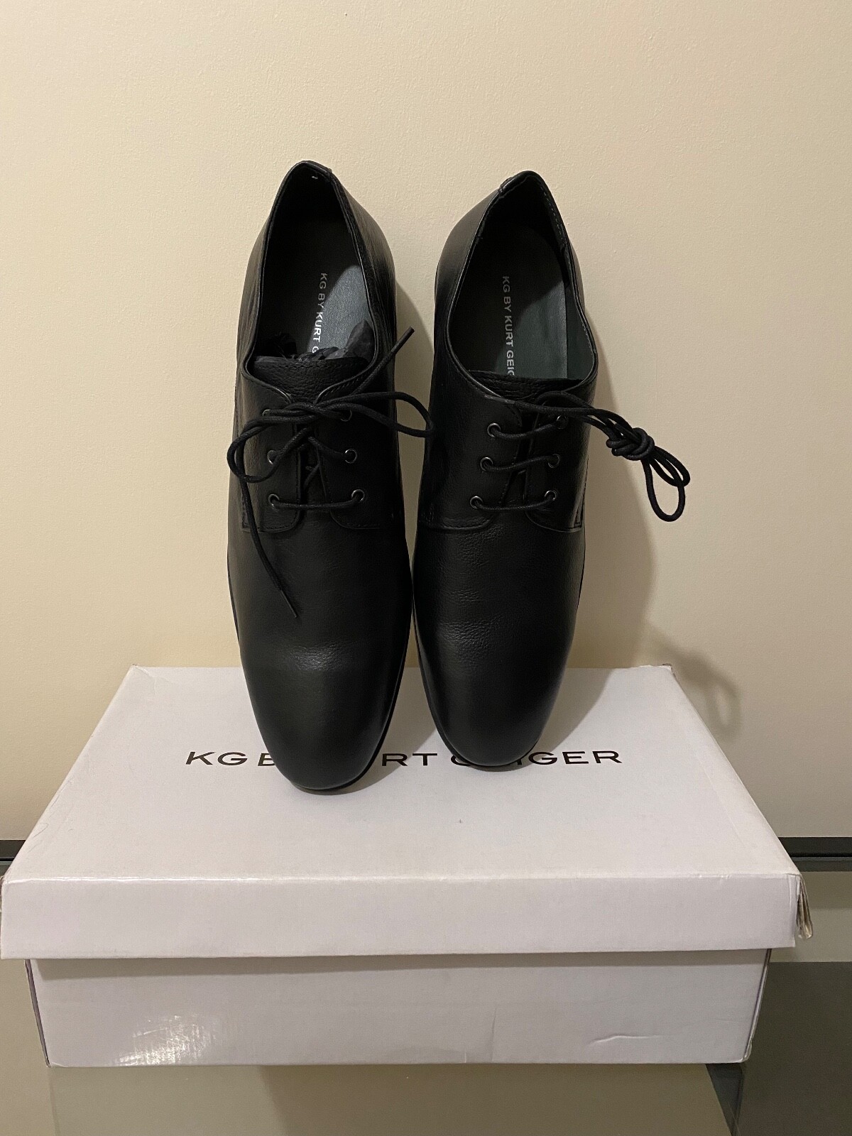 Kurt Geiger Men's Derby Leather Formal Shoes Black UK 9 eBay