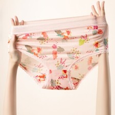 100 Pure Mulberry Silk Briefs For Women Breathable Antibacterial Thin Printing