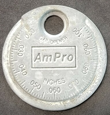 Original Vintage AmPro Spark Plug Gap Tool AM PRO