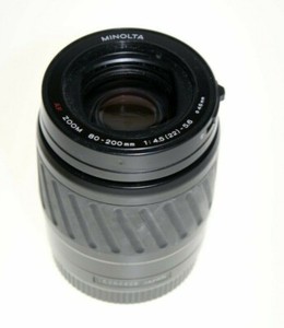 Minolta 80-200mm f4.5-5.6 Telephoto Zoom Lens also fit Sony Alpha AF #L85