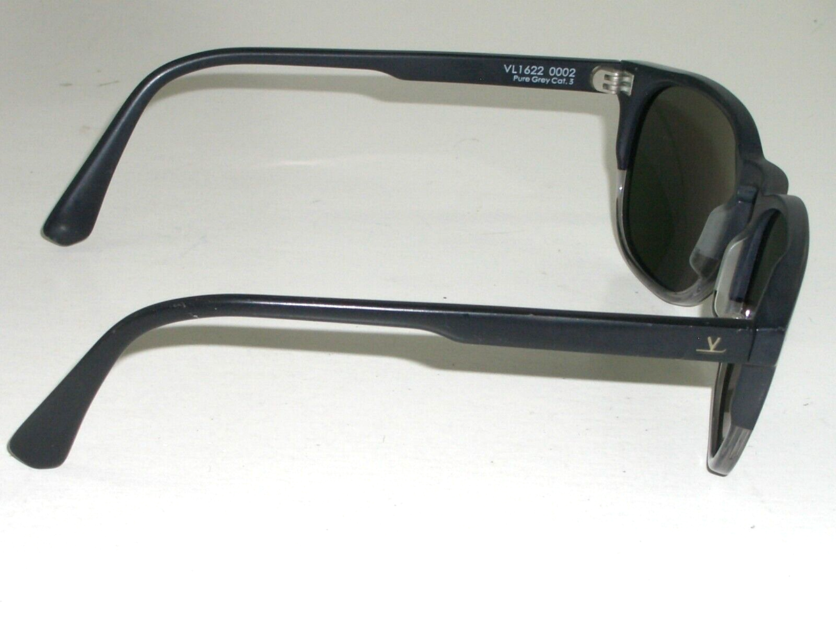 VUARNET FRANCE VL1622 0002 PURE GREY CAT. 3 GREENISH CRYSTAL LENS