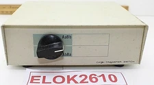 Data Transfer Switch Box 2 Way AB Computer Ports 25 Pin Vintage