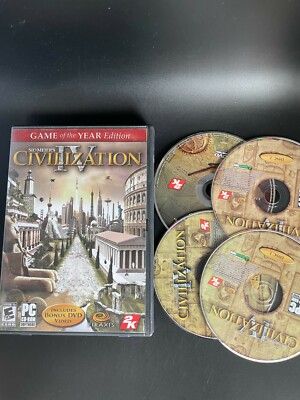 Sid Meier's Civilization IV Game of the Year Edition PC CD-ROM Game Complete