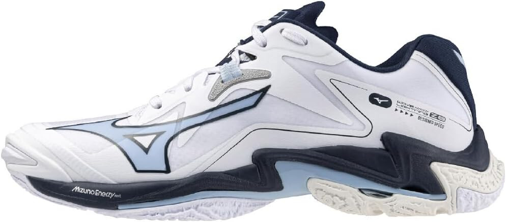 MIZUNO Volleyball Shoes WAVE LIGHTNING Z8 White Navy Sax