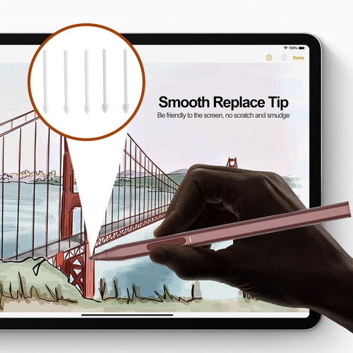 5 pointes de rechange tactiles avec clip pour Galaxy Tab (blanc) - Zdjęcie 6 z 8