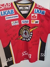 Lulea Hockey Jersey Swedish Elite Team Signed M