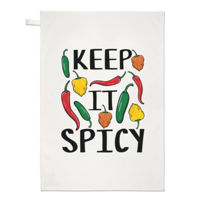 Keep It Spicy Chilli Geschirrtuch Geschirrtuch würzig Essen Witz Liebe heiß lustig