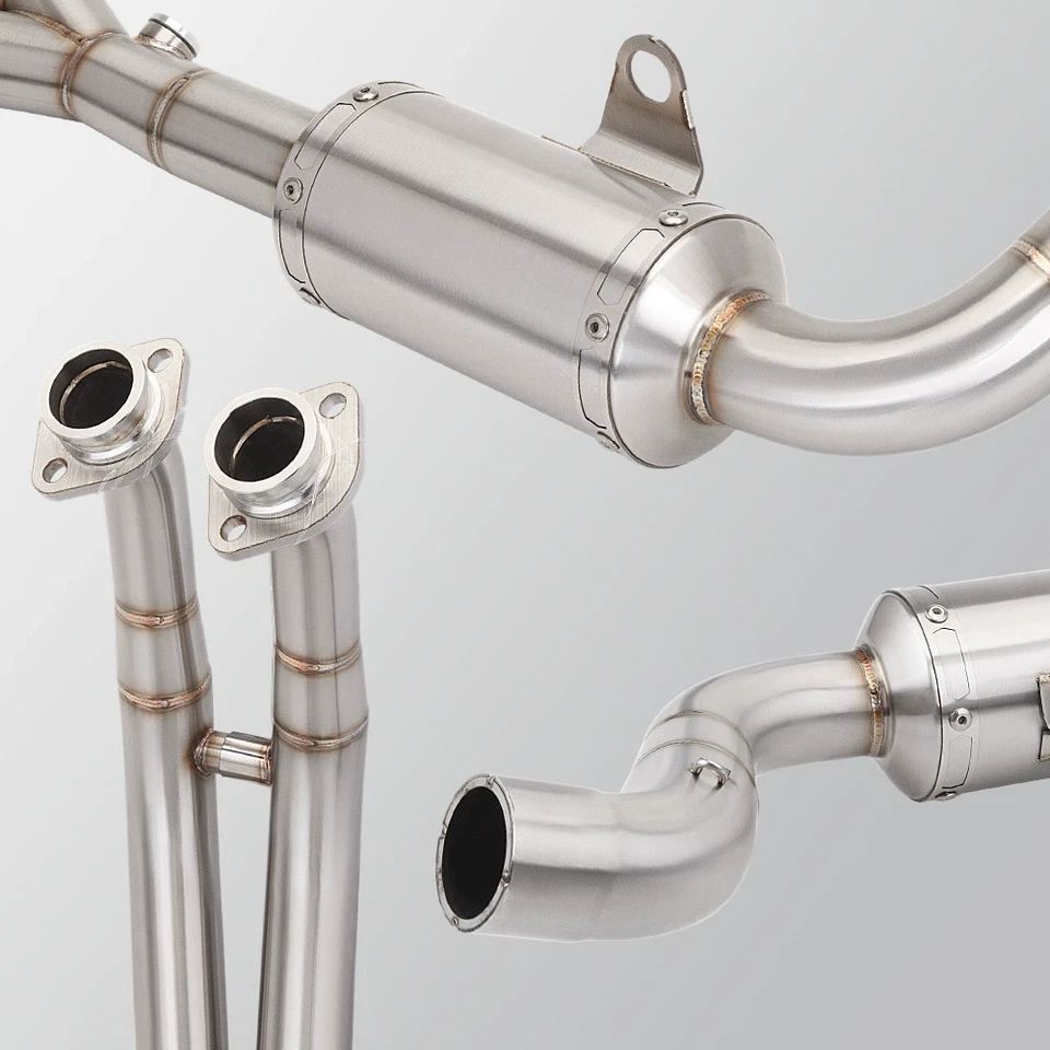 Sistema de tubo de escape de enlace medio para Suzuki 2022-2024 GSX-8S acero inoxidable 2023 Foto 2 de 4
