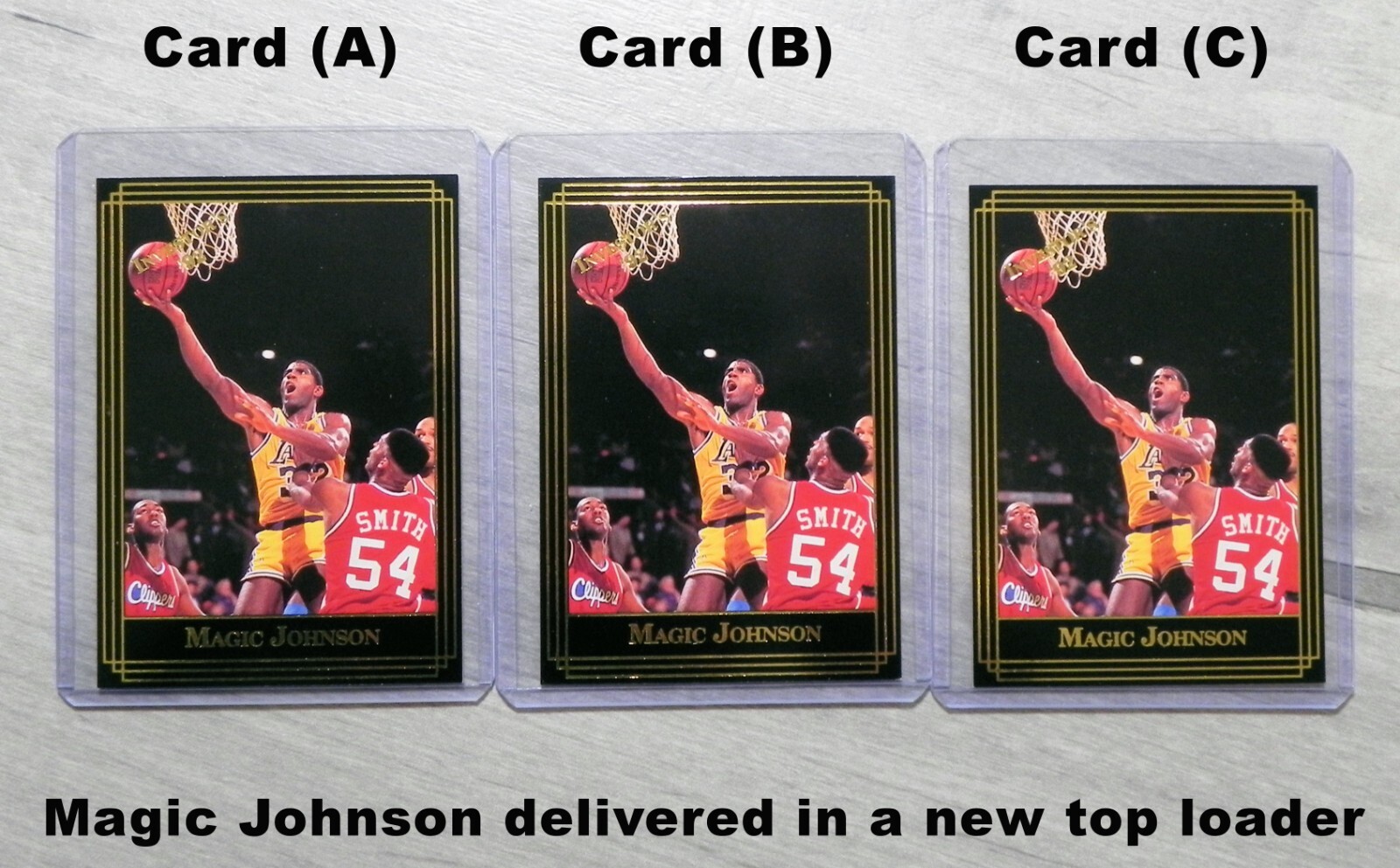 Magic Johnson (1) 1992 Investor's Journal Gold Card #117 (C) ONLY on the Right