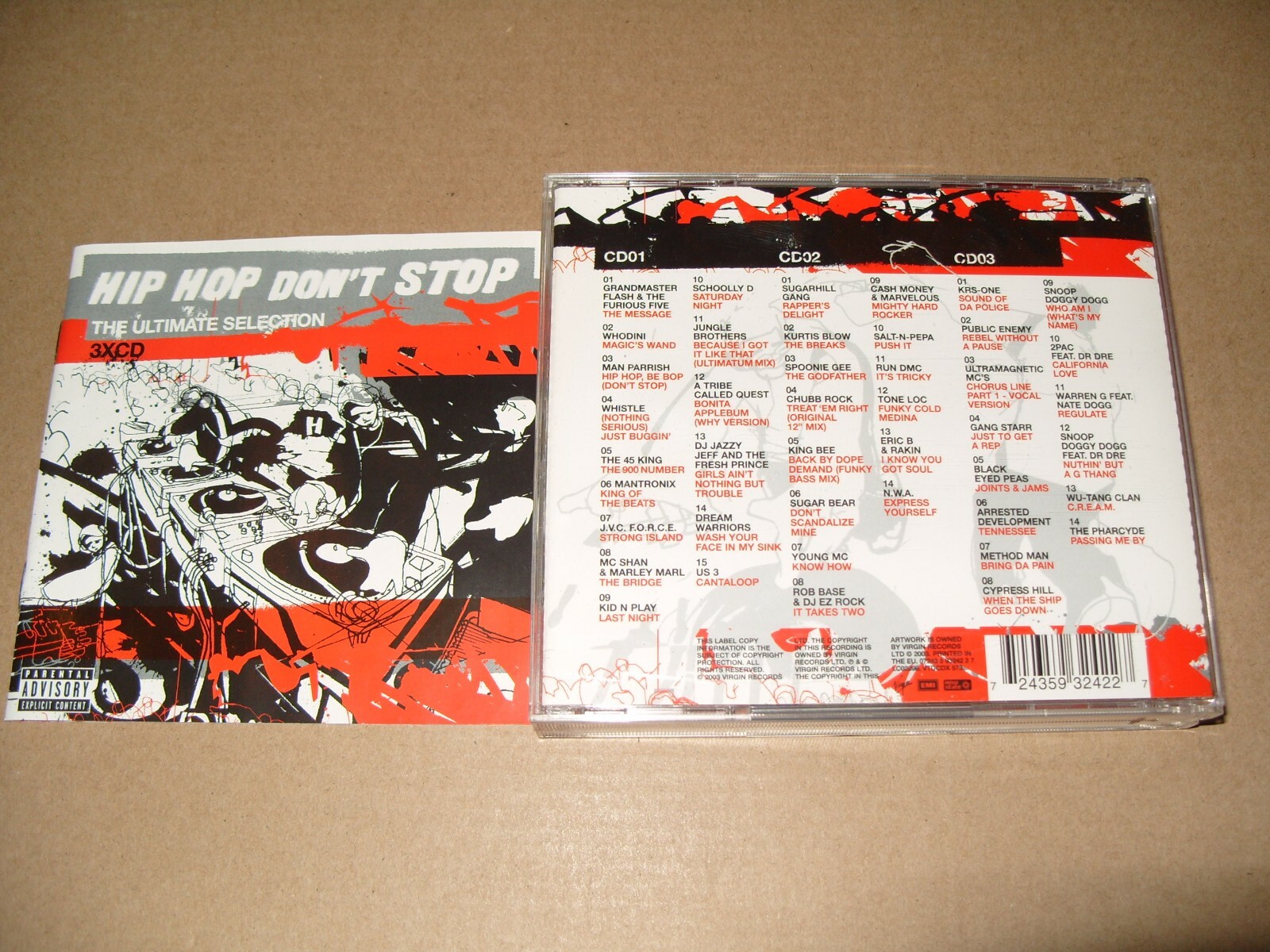 Hip Hop Don't Stop  The Ultimate Collection (2003) 3 cd Box Set Ex Condit (F10)