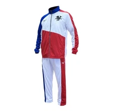 Mizuno Naoya Inoue 2023 4-Belt Unification vs Tapales Tracksuit M White Red Blue