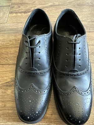 M&S Collection Men's Extra Wide Fit Black Brogues Leather Shoes