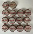 Lot of 14 Vintage Coca-Cola Bottle Caps Cork Lined Spelling Game Collectible