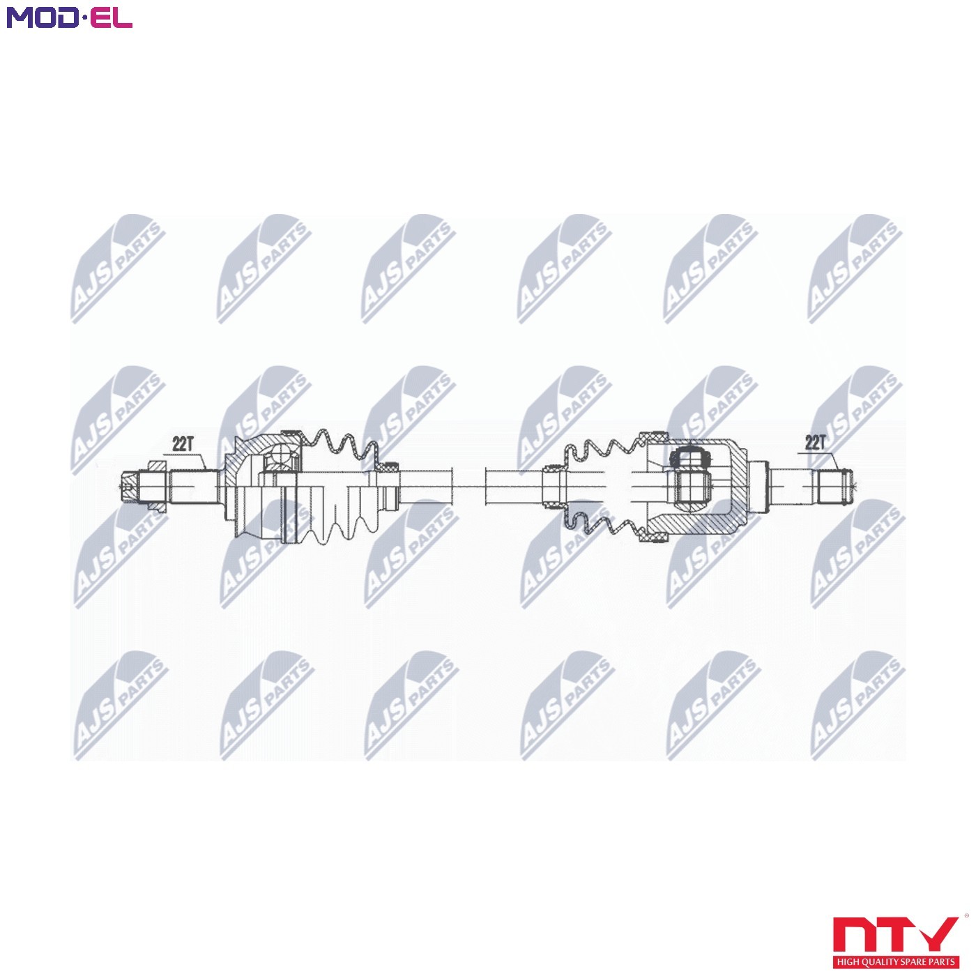DRIVE SHAFT NPW-FT-073 FOR FIAT PANDA/Hatchback/Van 187 A1.000 1.1L 4cyl PANDA - Image 7