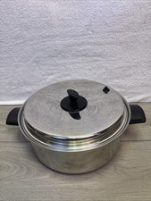 EKCO Prudential Ware Stainless Steel Titanium Stock Pot With Vent Lid Great Cond