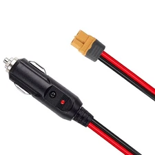 XT60 Extension Cable XT60 Female to Cigarette Lighter Male Plug Extension Cab...