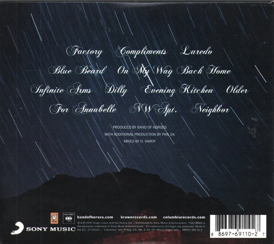 Band of Horses Infinite Arms CD Europe Brown 2010 in foldout sleeve 88697691102 - Bild 2 von 2