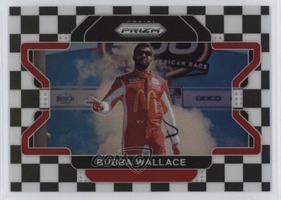 2022 Panini Prizm Horizontal Checkered Flag Prizm 27/50 Bubba Wallace #100 5g8