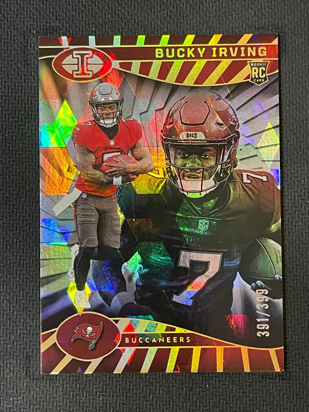 2024 Panini Illusions Trophy Collection Cubic /399 Bucky Irving #85 Rookie RC JP
