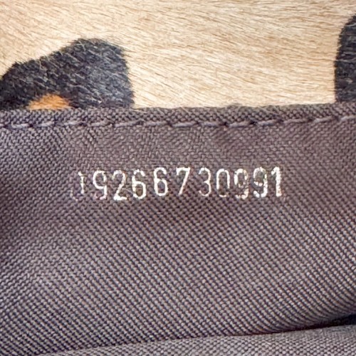 FENDI Mini Croissant Leopard Print Pony Hair Bag - Picture 9 of 10