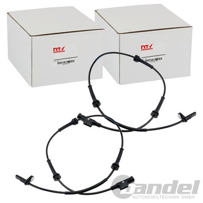 2x NTY ABS-SENSOR RADDREHZAL HINTEN passend für ABARTH 500 500C FIAT 500 FORD KA