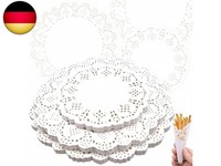 300 StüCk Tortenspitze Papier Runde Papierdeckchen Tortenunterlage Rund