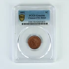 1892 Indian Head Cent PCGS UNC Details BU Uncirculated Red RD Penny 1c Coin
