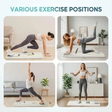 5-in-1 Multifunctional Pilates Board - White, Ideal for Home Workouts