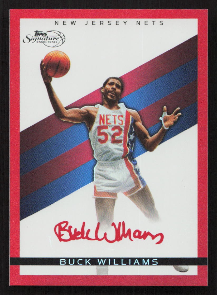 2008-09 Topps Signature Buck Williams Facsimile Red #/869 #TS-BWI Card
