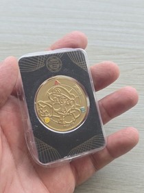 Nintendo Super Mario Challenge Coin Medal 24k Gold Plated 1:214 Enterplay NES GB