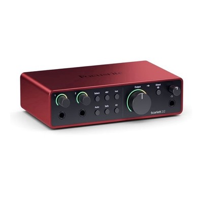 Focusrite Scarlett 2i2 4th Gen 2-in 2-out USB Music Audio Recording Interface