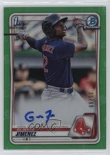 2020 Bowman Chrome Prospect Green Refractor 35/99 Gilberto Jimenez Auto pn8
