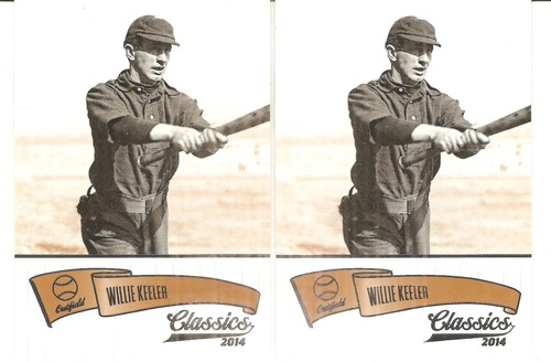 2 CARD CLASSICS WILLIE KEELER BASEBALL CARD #144